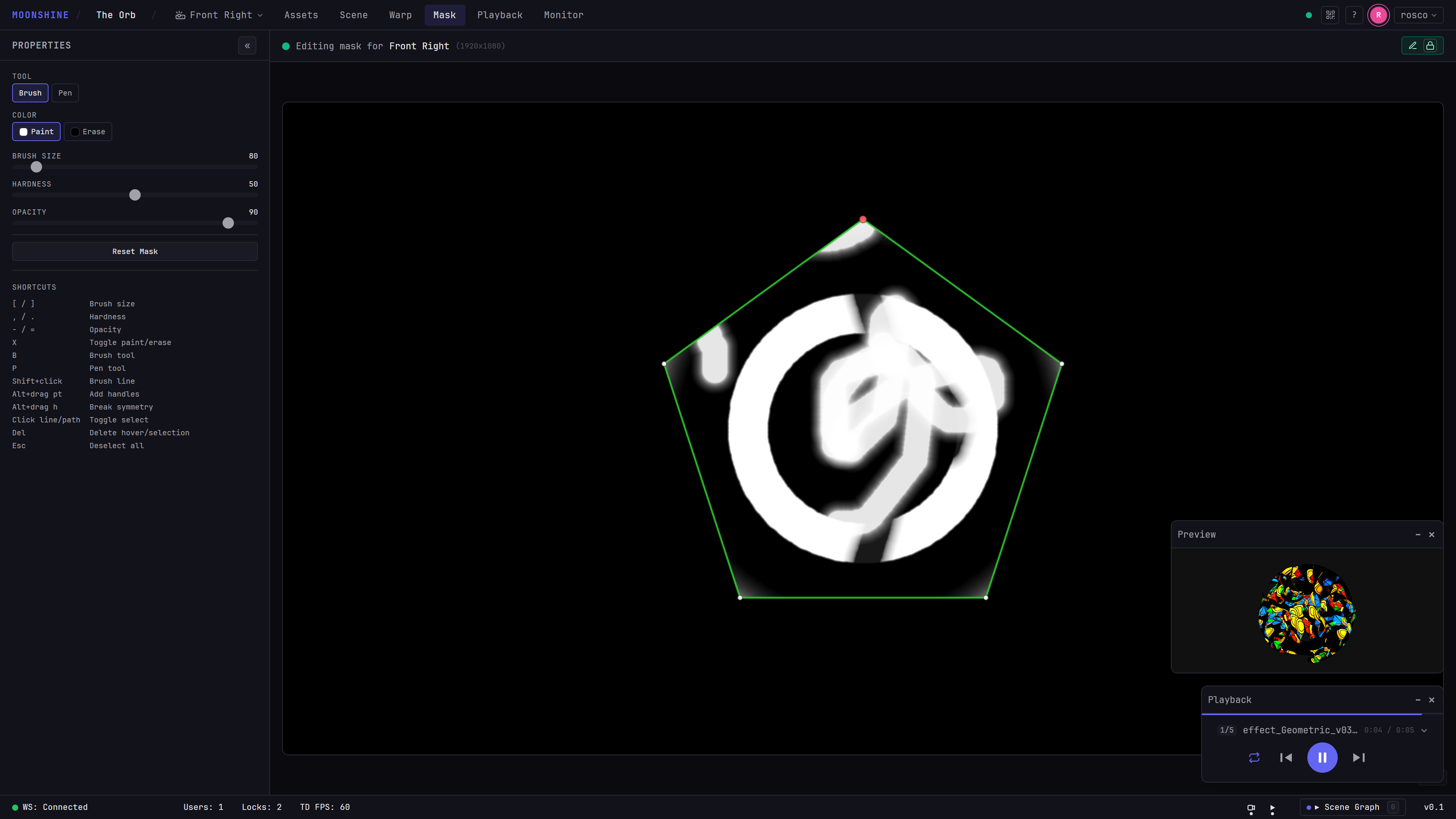 Mask with pixels or paths.